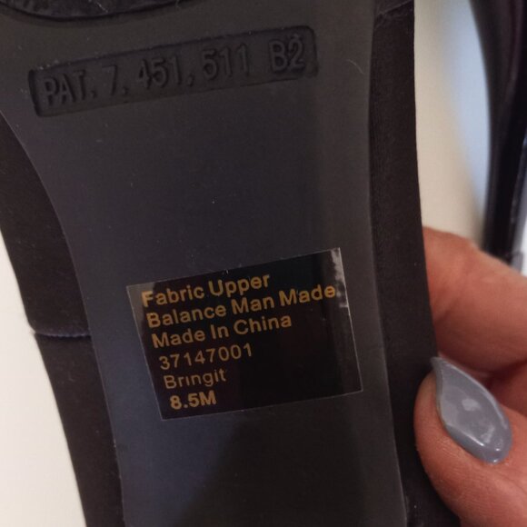 Fergalicious Black Satin Women's Heel Used Size 8.5 - Picture 4 of 7